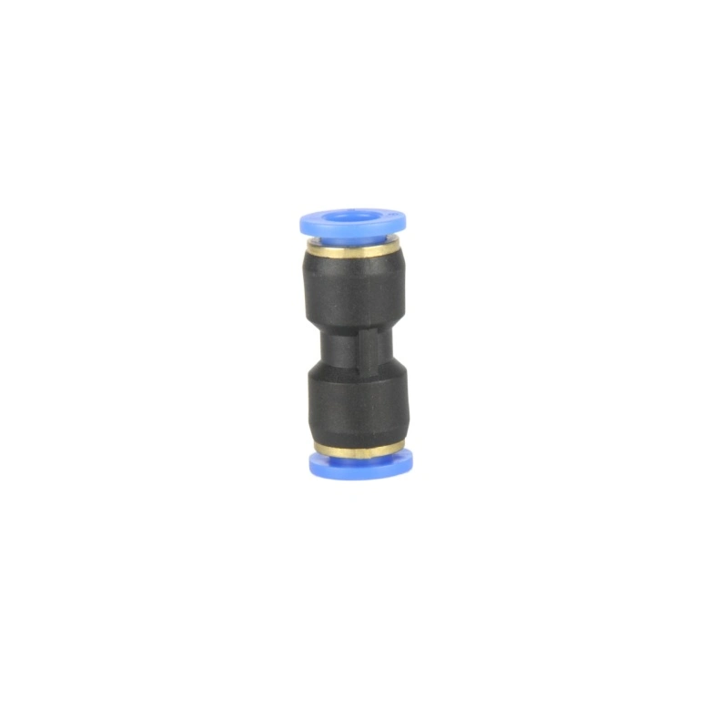 PU Black Plastic Pneumatic One Touch Tube Fitting