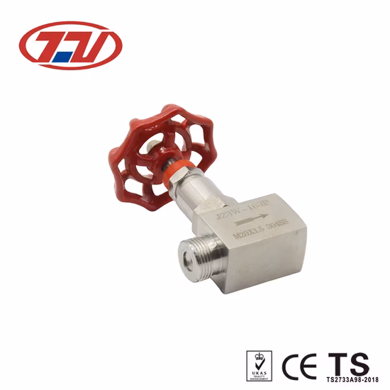 L'acier inoxydable SS304 SS316 de fil à hautes températures a forgé la valve femelle d'aiguille